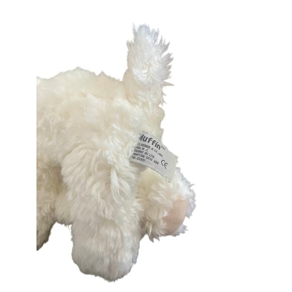RUSS Berrie Stuffed Animal MUFFIN Dog Maltese Bichon Frise White Plush Soft - Picture 7 of 7